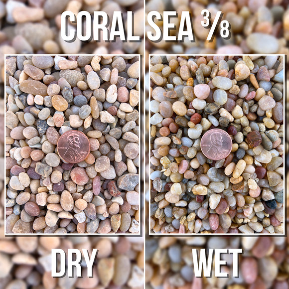 Coral Sea Pebble - 3/8