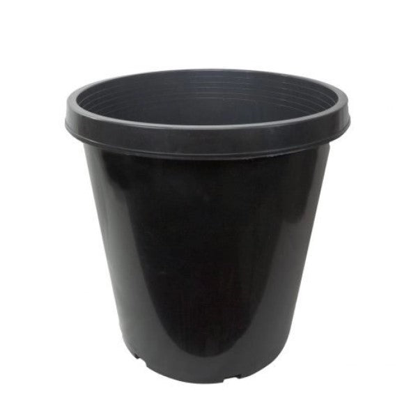 #20 Gallon Black Resin Nursery Pot Pots and Saucers
