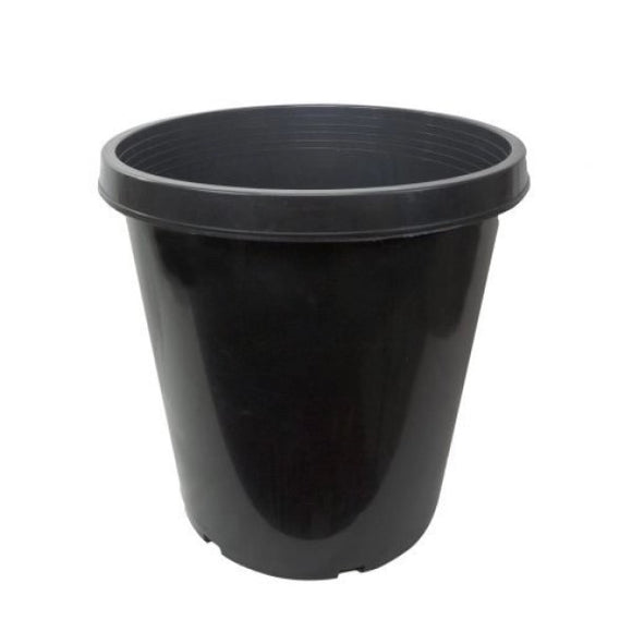 15 gallon planter pot #15 Gallon Black Resin Nursery Pot Pots and Saucers