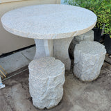 Granite Table & 3 Chairs Set (LOCAL PICKUP) - C&J Gardening Center