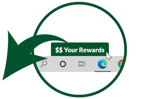 Rewards Button Located On Bottom Left
