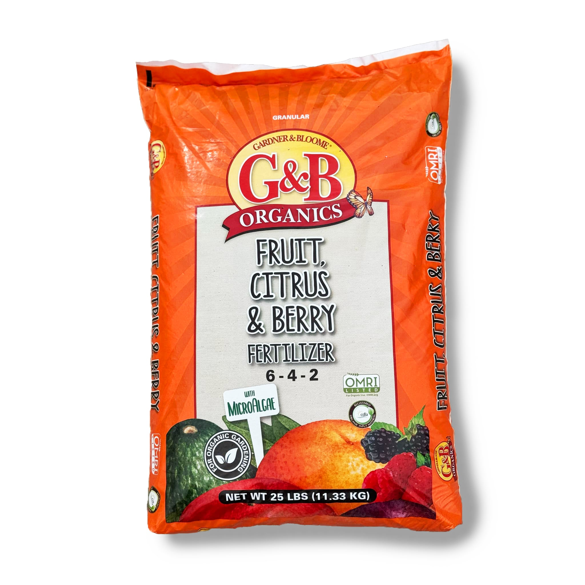 オーガにっく G&B Organics - Fruit, Citrus & Berry Tree Fertilizer w/ MicroAlgae