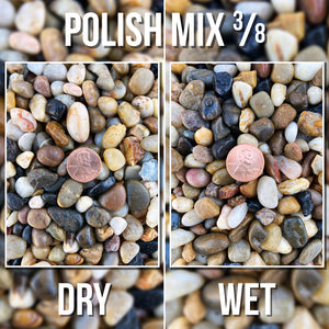 Polish Mix Pebble - 3/8