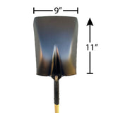 9" Square Point Digging Shovel