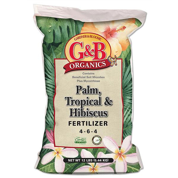 G&B Organics - Palm, Tropical & Hibiscus Fertilizer (4-6-4) - C&J Gardening Center